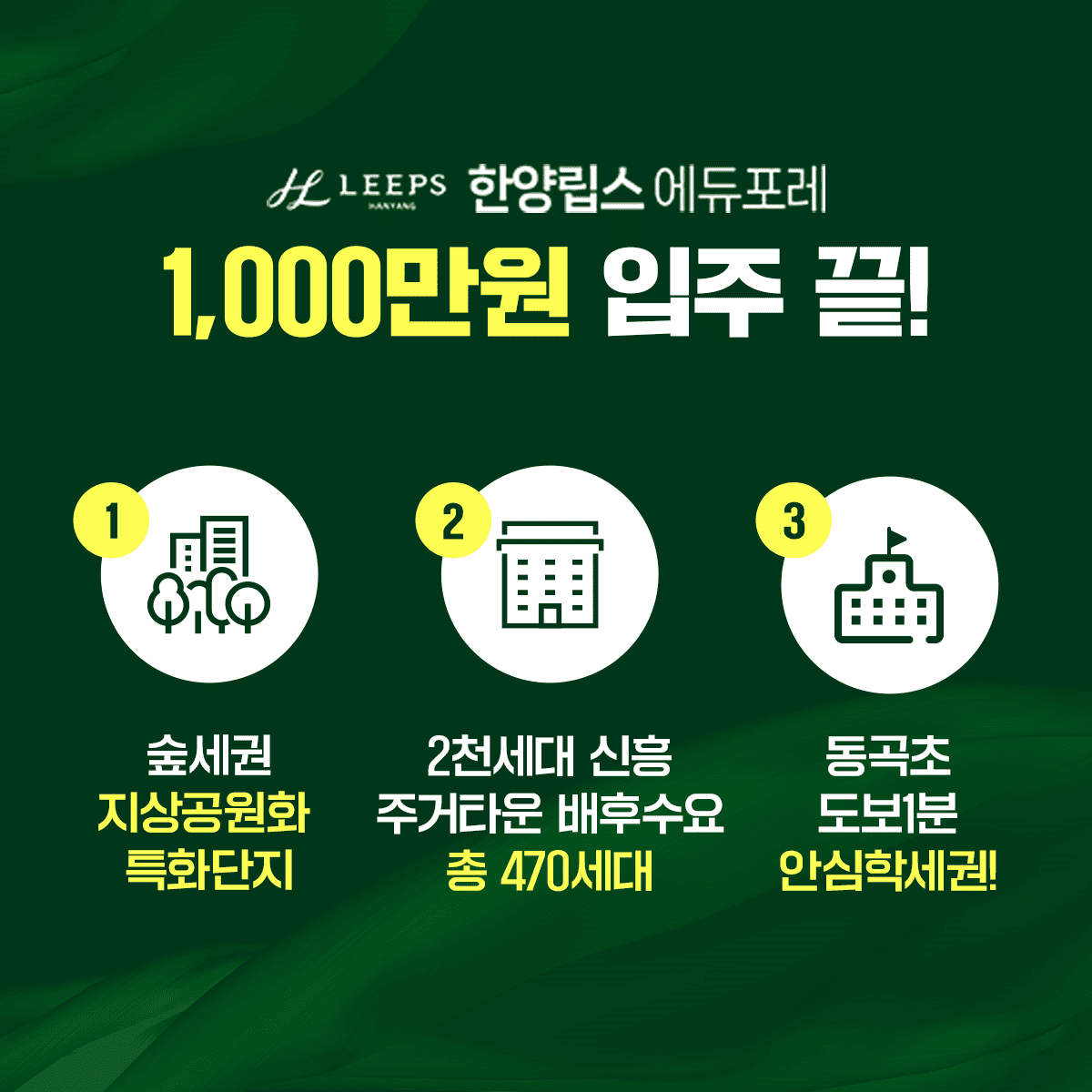 한양립스에듀포레 단지배치도